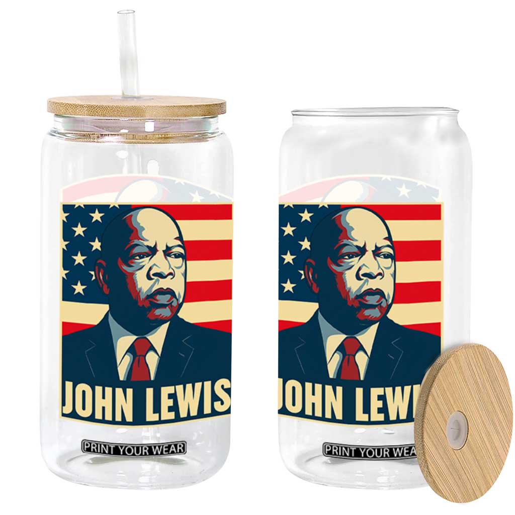 John Lewis Glass Can Black History Month TS14 Print Your Wear