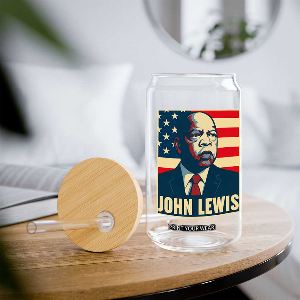 John Lewis Glass Can Black History Month TS14 Print Your Wear