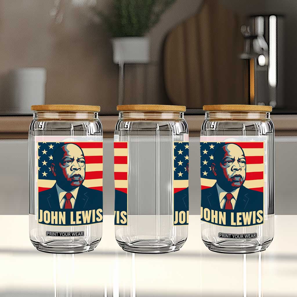 John Lewis Glass Can Black History Month TS14 Print Your Wear