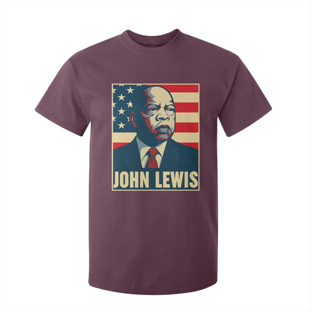 John Lewis T Shirt For Kid Black History Month TS14 Maroon Print Your Wear