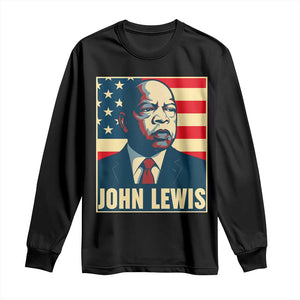 John Lewis Long Sleeve Shirt Black History Month TS14 Black Print Your Wear