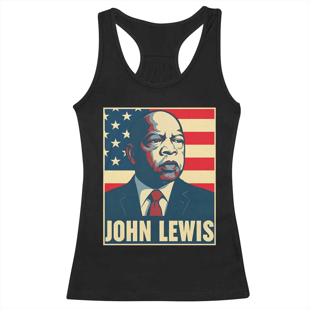 John Lewis Racerback Tank Top Black History Month TS14 Black Print Your Wear