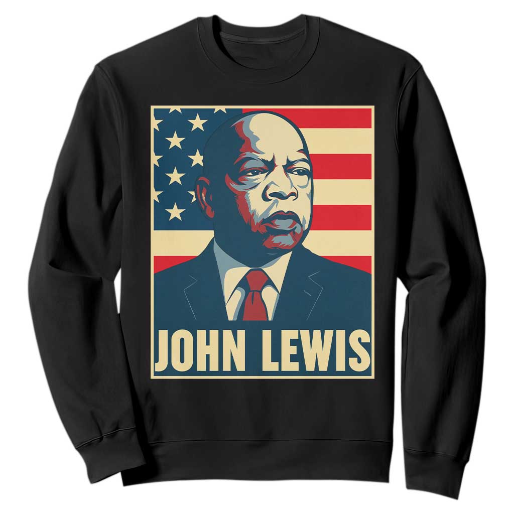 John Lewis Sweatshirt Black History Month TS14 Black Print Your Wear