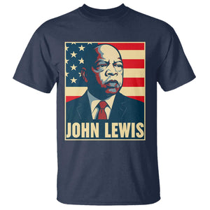 John Lewis T Shirt Black History Month TS14 Navy Print Your Wear