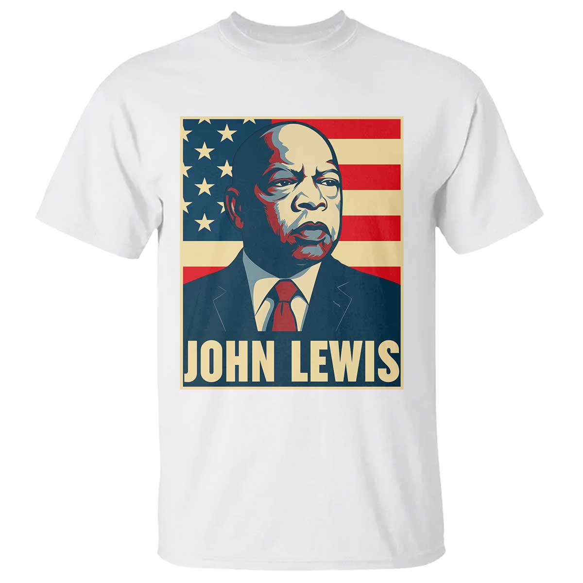 John Lewis T Shirt Black History Month TS14 White Print Your Wear