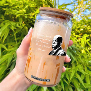 John Lewis Quote Glass Can Black History Good Trouble TS14 Black Print Your Wear