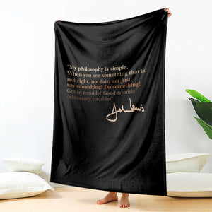 John Lewis Quote Throw Blanket Black History Month TS14 Print Your Wear