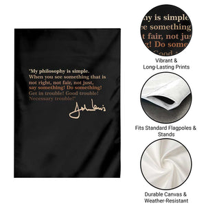 John Lewis Quote Garden Flag Black History Month TS14 Print Your Wear