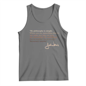 John Lewis Quote Tank Top Black History Month TS14 Black Heather Print Your Wear