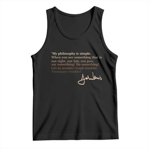 John Lewis Quote Tank Top Black History Month TS14 Black Print Your Wear