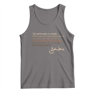 John Lewis Quote Tank Top Black History Month TS14 Deep Heather Print Your Wear