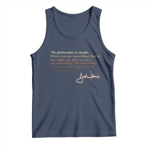 John Lewis Quote Tank Top Black History Month TS14 Navy Print Your Wear