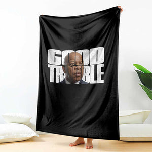 John Lewis Quote Affrican American Throw Blanket Black History Good Trouble TS14 Print Your Wear
