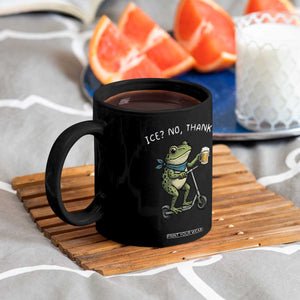 Funny Frog Anti ICE Political Protest Coffee Mug Ice? No Thanks TS14 Print Your Wear