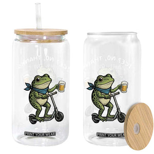 Funny Frog Anti ICE Political Protest Glass Can Ice? No Thanks TS14 Print Your Wear