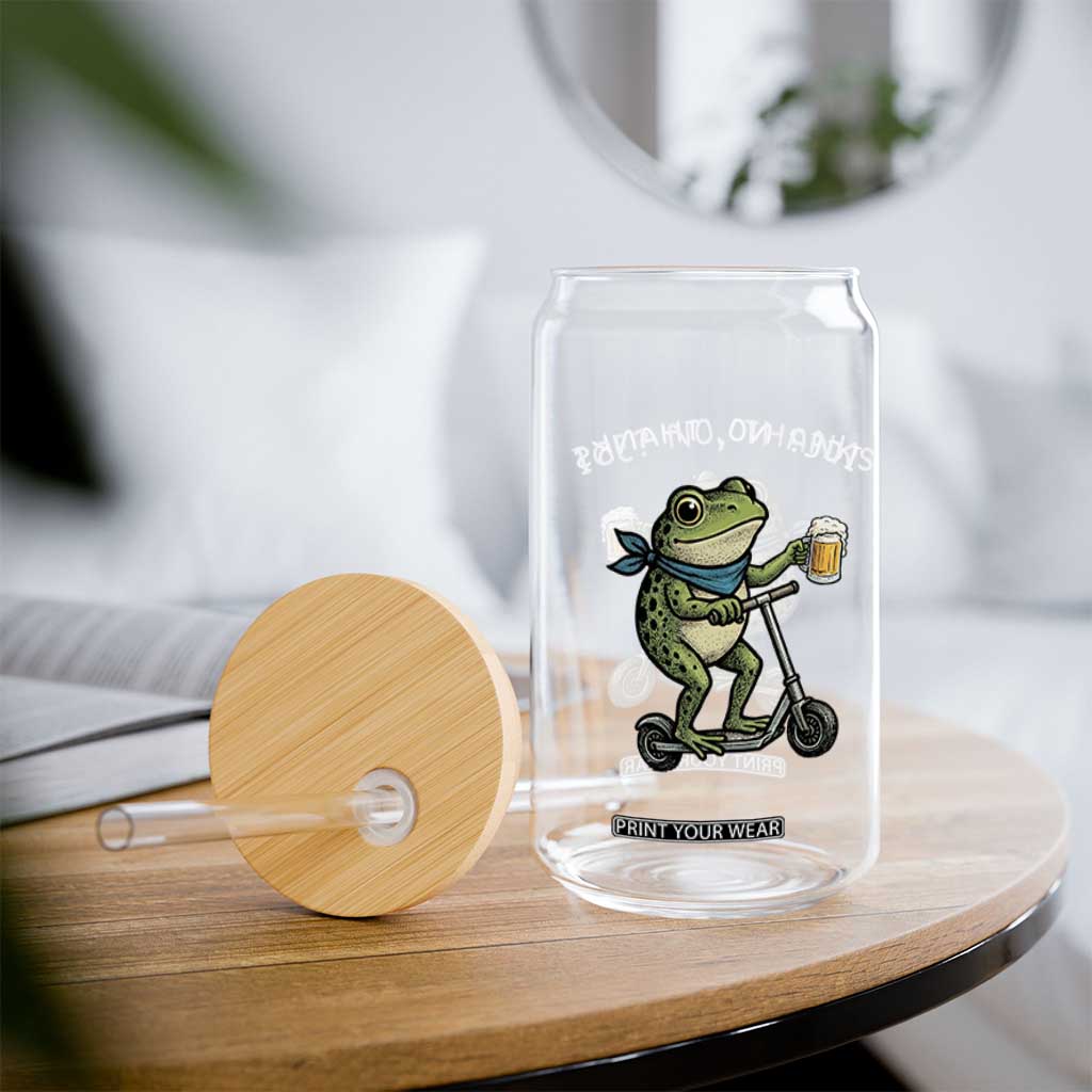 Funny Frog Anti ICE Political Protest Glass Can Ice? No Thanks TS14 Print Your Wear