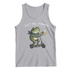 Funny Frog Anti ICE Political Protest Tank Top Ice? No Thanks TS14 Athletic Heather Print Your Wear