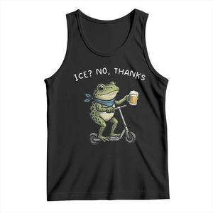 Funny Frog Anti ICE Political Protest Tank Top Ice? No Thanks TS14 Black Print Your Wear