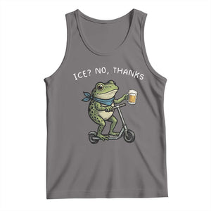 Funny Frog Anti ICE Political Protest Tank Top Ice? No Thanks TS14 Deep Heather Print Your Wear