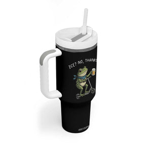 Funny Frog Anti ICE Political Protest Tumbler With Handle Ice? No Thanks TS14 Print Your Wear