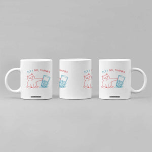 Funny Cat Anti ICE Political Protest Coffee Mug Ice? No Thanks TS14 Print Your Wear