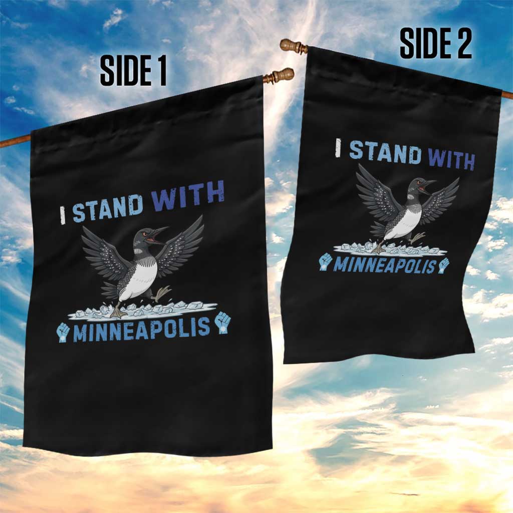 I Stand With Minneapolis Garden Flag Loon Minnesota Resist Anti ICE Immigration Protest TS14 Print Your Wear