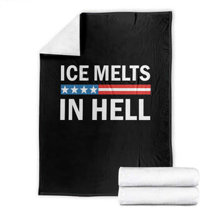 Ice Melts In Hell Throw Blanket Activist Statement Quote TS14 Black Print Your Wear