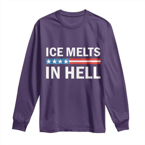 Ice Melts In Hell Long Sleeve Shirt Activist Statement Quote TS14 Purple Print Your Wear