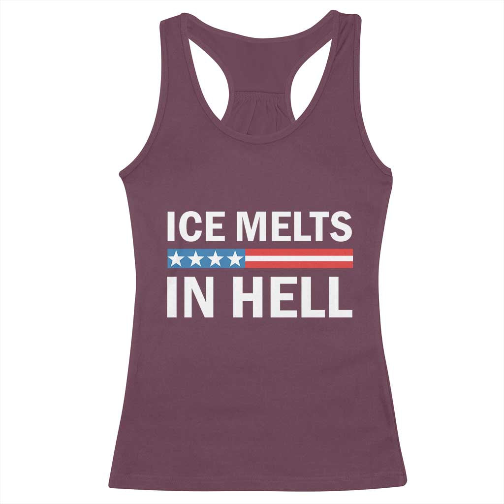 Ice Melts In Hell Racerback Tank Top Activist Statement Quote TS14 Maroon Print Your Wear