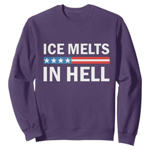 Ice Melts In Hell Sweatshirt Activist Statement Quote TS14 Purple Print Your Wear