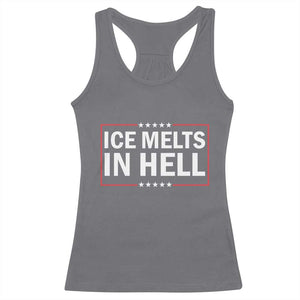 Ice Melts In Hell Racerback Tank Top Immigrant Rights Activist Statement Protest Quote TS14 Charcoal Print Your Wear
