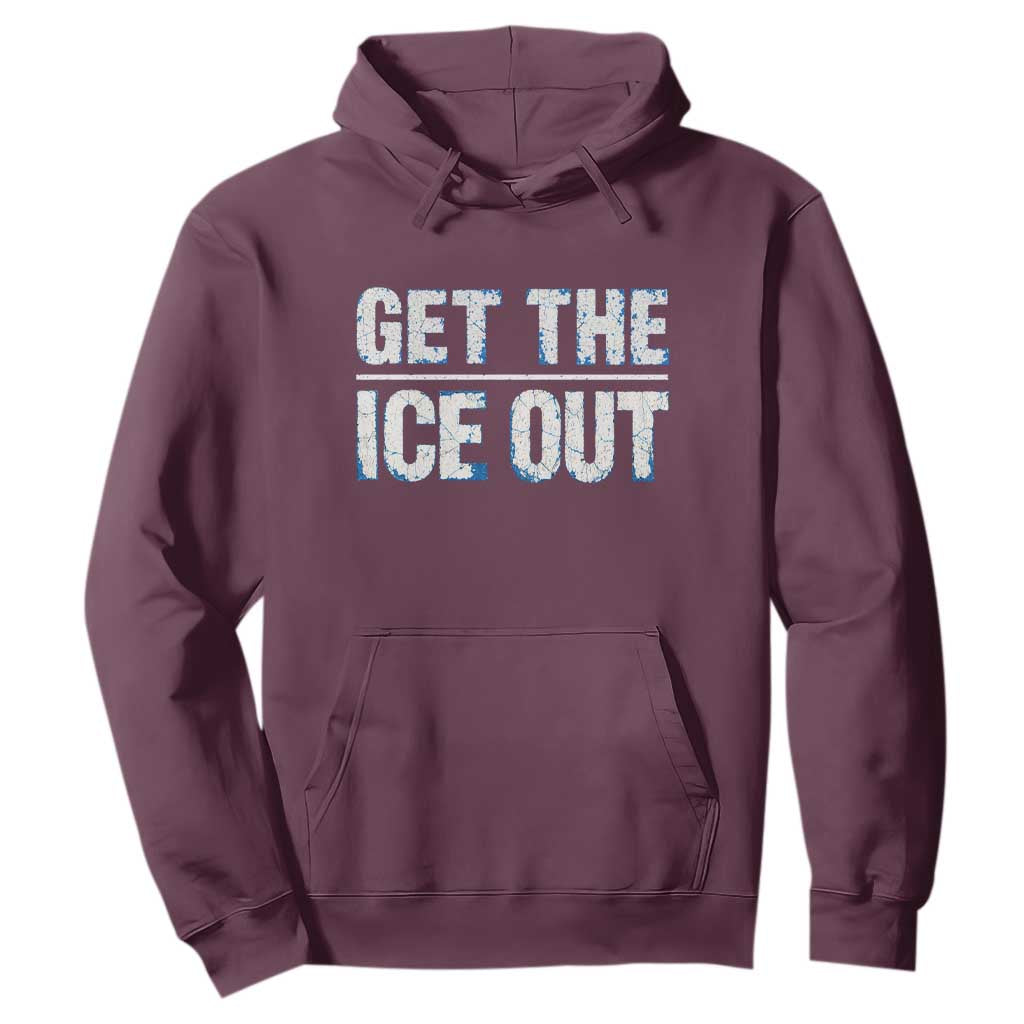 Minnesota Resist Anti ICE Immigration Protest Ladies Hoodie TS14 Maroon Print Your Wear