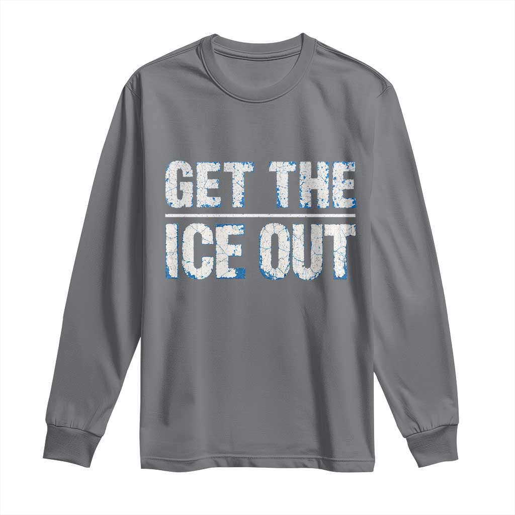 Minnesota Resist Anti ICE Immigration Protest Ladies Long Sleeve Shirt TS14 Charcoal Print Your Wear