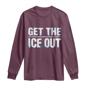 Minnesota Resist Anti ICE Immigration Protest Ladies Long Sleeve Shirt TS14 Maroon Print Your Wear