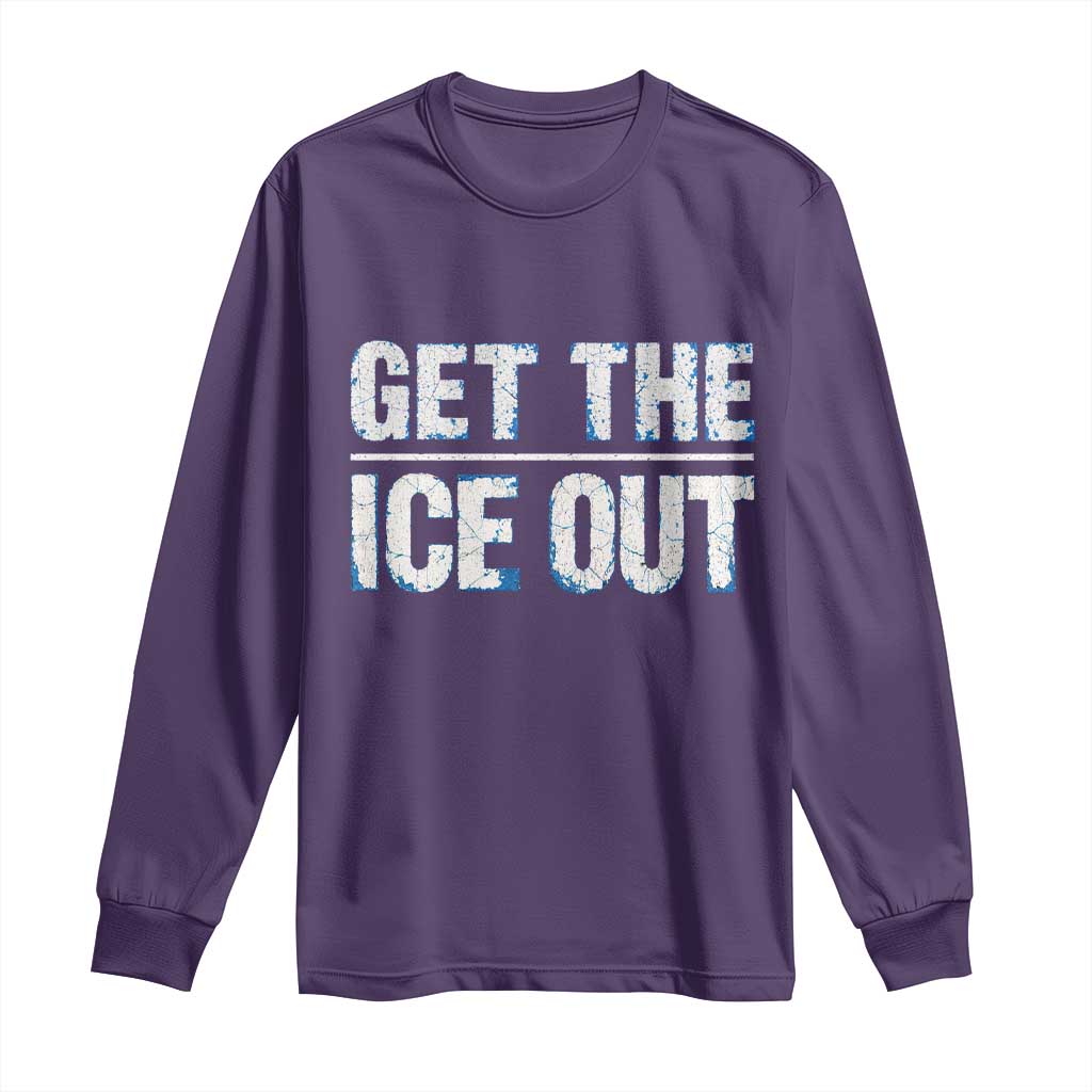 Minnesota Resist Anti ICE Immigration Protest Ladies Long Sleeve Shirt TS14 Purple Print Your Wear