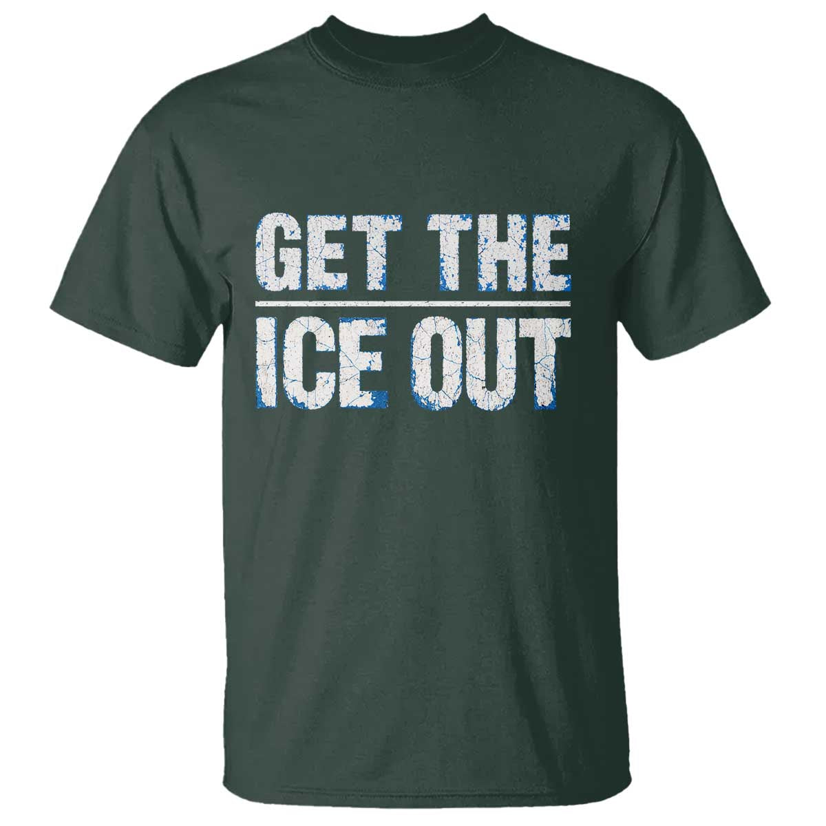 Minnesota Resist Anti ICE Immigration Protest Ladies T Shirt TS14 Dark Forest Green Print Your Wear