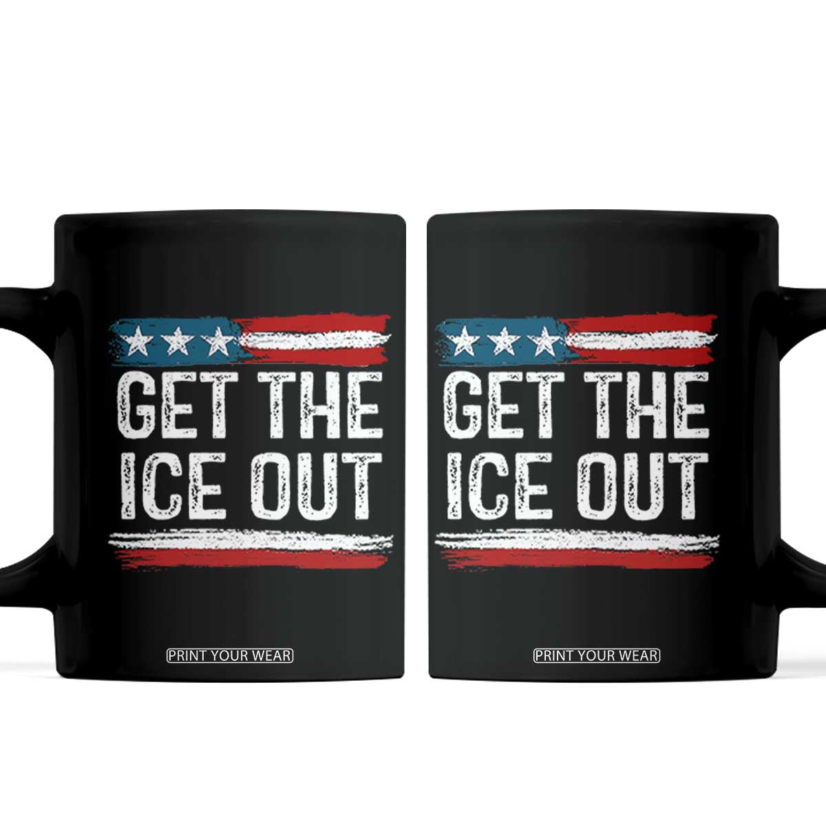 Anti ICE Immigration Protest Human Rights Coffee Mug TS14 Black Print Your Wear