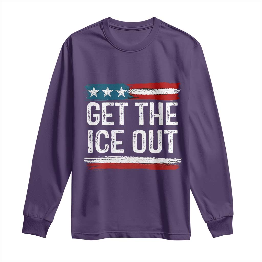 Anti ICE Immigration Protest Human Rights Long Sleeve Shirt TS14 Purple Print Your Wear