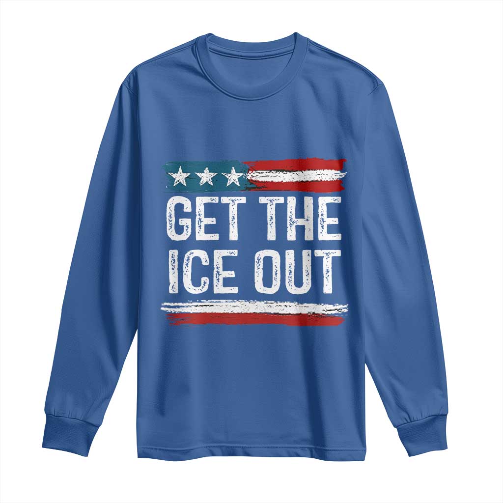 Anti ICE Immigration Protest Human Rights Long Sleeve Shirt TS14 Royal Blue Print Your Wear