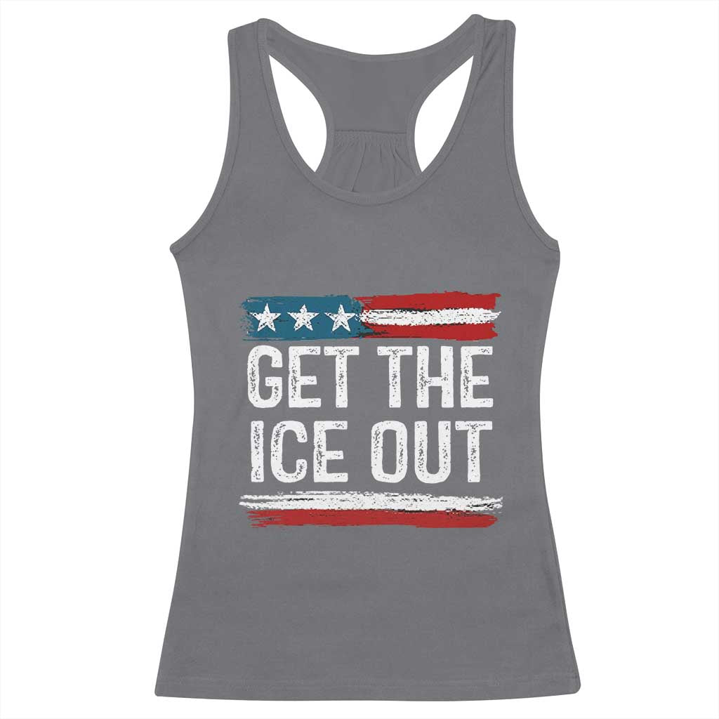 Anti ICE Immigration Protest Human Rights Racerback Tank Top TS14 Charcoal Print Your Wear