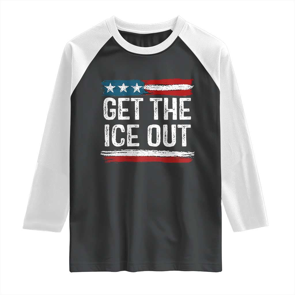 Anti ICE Immigration Protest Human Rights Raglan Shirt TS14 Black White Print Your Wear