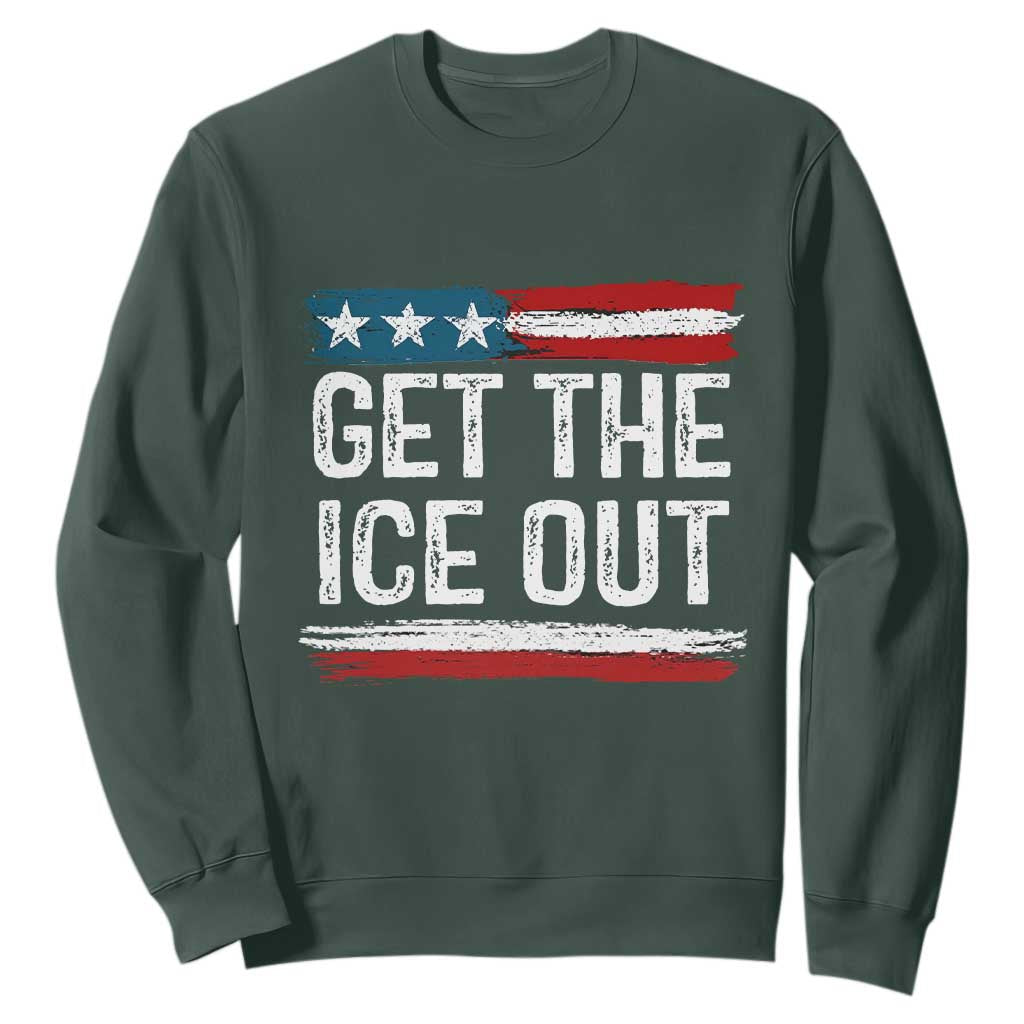 Anti ICE Immigration Protest Human Rights Sweatshirt TS14 Dark Forest Green Print Your Wear