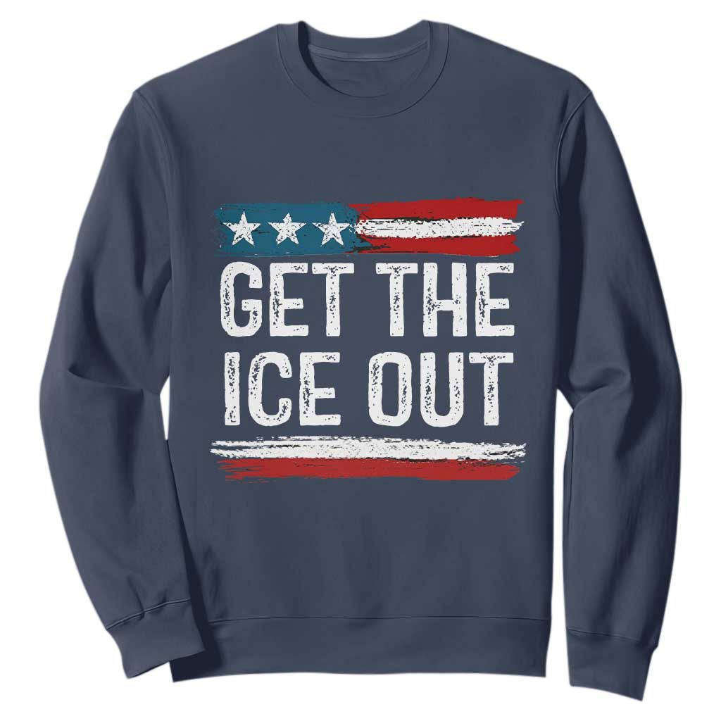 Anti ICE Immigration Protest Human Rights Sweatshirt TS14 Navy Print Your Wear