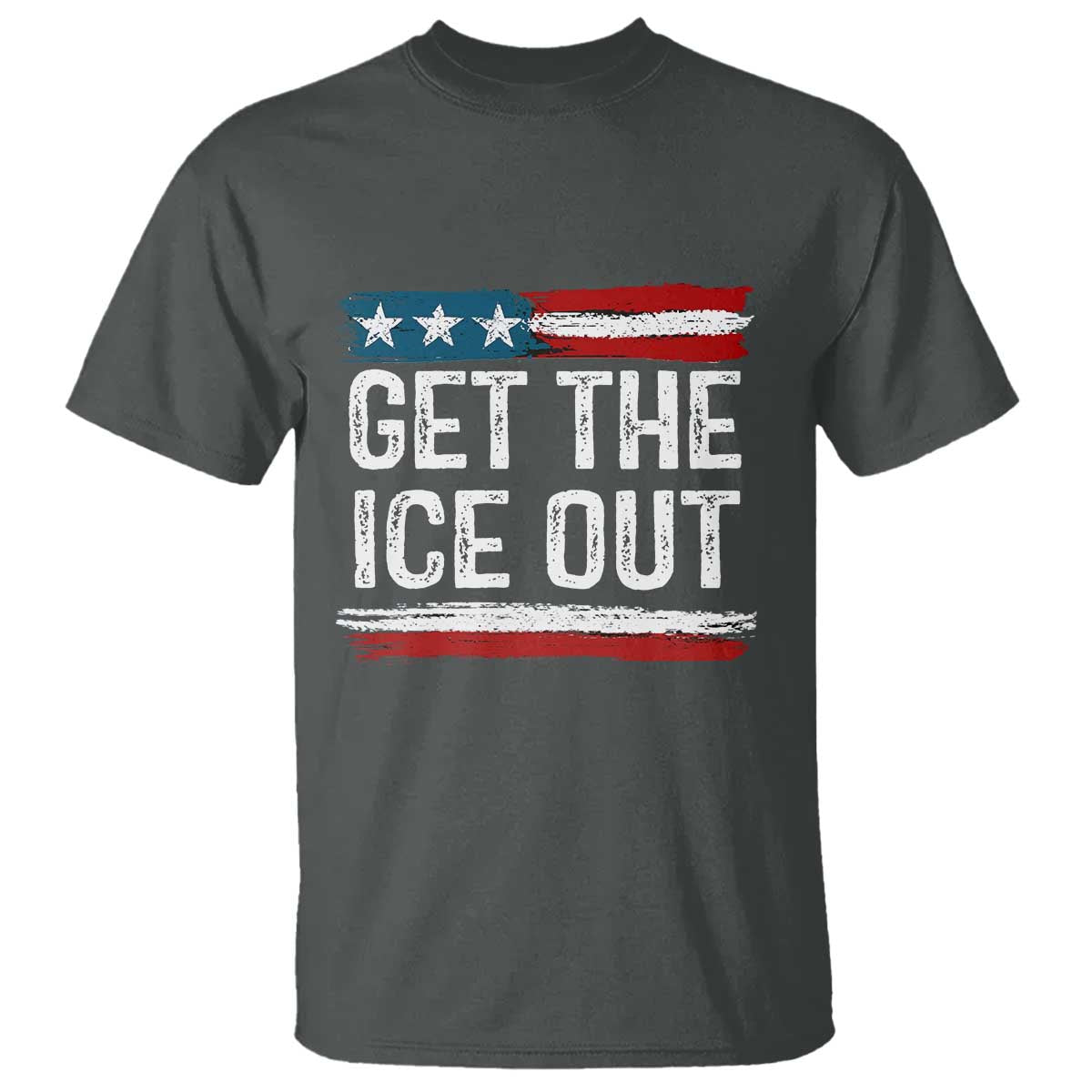 Anti ICE Immigration Protest Human Rights T Shirt TS14 Dark Heather Print Your Wear