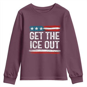 Anti ICE Immigration Protest Human Rights Youth Sweatshirt TS14 Maroon Print Your Wear