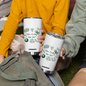 How Lucky Are We Tumbler Cup Irish Shamrock Horseshoe St Patricks Day TS14 Print Your Wear