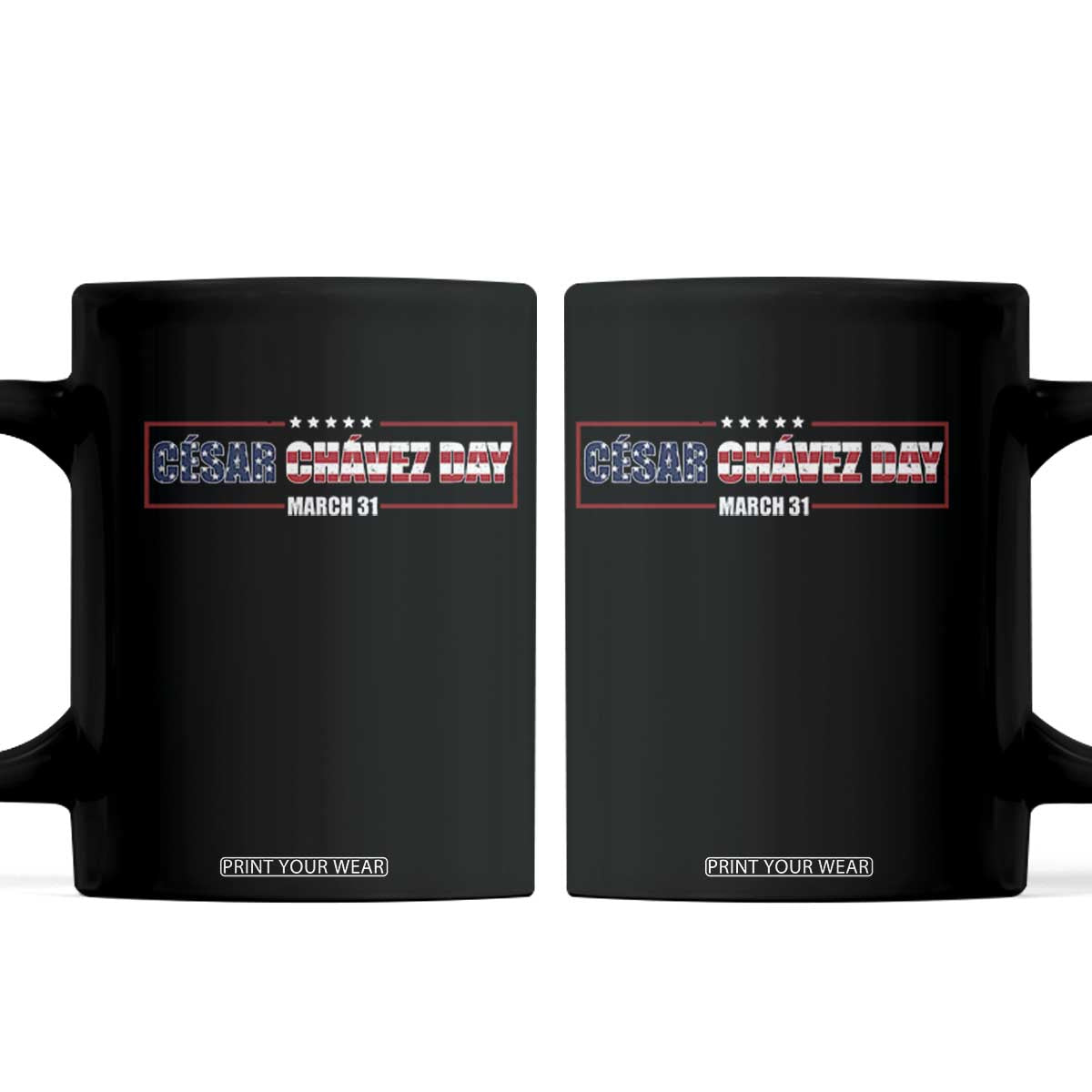 Cesar Chavez Coffee Mug Hispanic Heritage Month Mexican Immigrant TS14 Black Print Your Wear