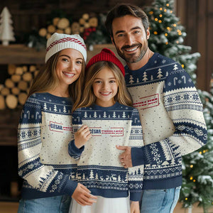 Cesar Chavez Ugly Christmas Sweater Hispanic Heritage Month Mexican Immigrant TS14 Beige Navy Print Your Wear