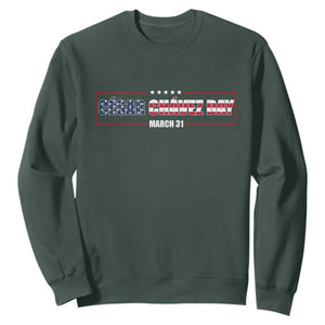 Cesar Chavez Sweatshirt Hispanic Heritage Month Mexican Immigrant TS14 Dark Forest Green Print Your Wear