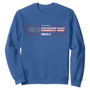 Cesar Chavez Sweatshirt Hispanic Heritage Month Mexican Immigrant TS14 Royal Blue Print Your Wear